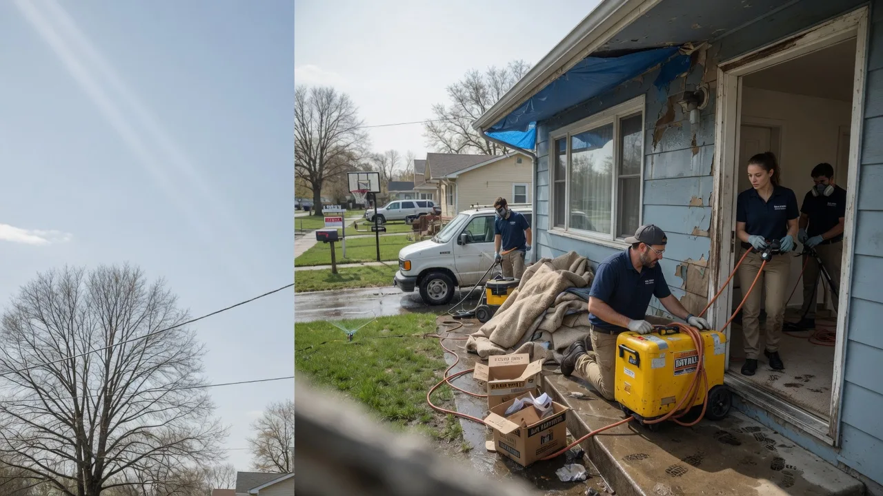 Basement Flood Cleanup in Edgewood, IL near me